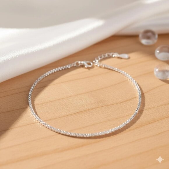 S925 Sterling Silver Sparkling Cauliflower Bracelet Women’s Gift Party - Picture 4 of 6